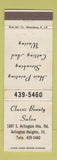 Matchbook Cover - Classic Beauty Salon Arlington Heights IL WEAR