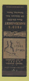 Matchbook Cover - Fred's Haberdashery Men's Clothes Palmerton PA