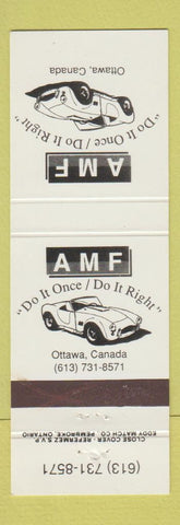 Matchbook Cover - AMF Ottawa ON auto parts?