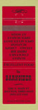 Matchbook Cover - Barnsider Restaurant Dayton OH
