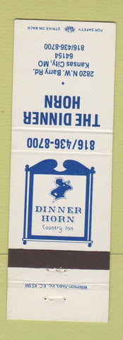 Matchbook Cover - The Dinner Horn Kansas City MO