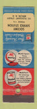 Matchbook Cover - Mobil oil gas Socony Service Berlin NH WEAR