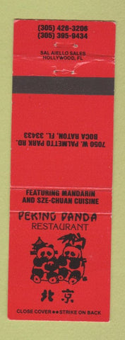 Matchbook Cover - Peking Panda Restaurant Boca Raton FL