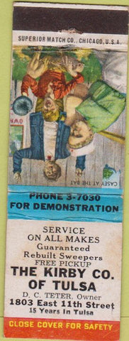 Matchbook Cover - Kirby Vacuum Cleaners Tulsa OK WORN