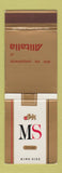 Matchbook Cover - Alitalia MS Cigarettes WEAR