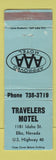 Matchbook Cover - Travelers Motel Elko NV WEAR