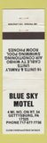 Matchbook Cover - Blue Sky Motel Gettysburg PA WEAR
