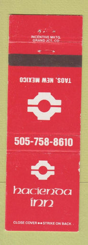 Matchbook Cover - Hacienda Inn Taos NM