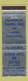 Matchbook Cover - Bluebird Motel Cottages Laconia NH WEAR