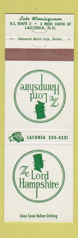 Matchbook Cover - Lord Hampshire Laconia NH