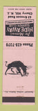 Matchbook Cover - Irv Morrow's Hideaway Supper Club Cherry Hill NJ