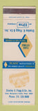 Matchbook Cover - Stanley G Flagg Fittings Stowe PA