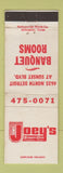 Matchbook Cover - Joey's Supper Club Toledo? OH