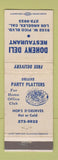 Matchbook Cover - Doheny Deli Restaurant Los Angeles CA