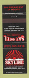 Matchbook Cover - Skyline Casino Restaurant Henderson NV
