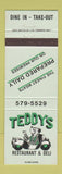 Matchbook Cover - Teddy's Restaurant Deli Oshawa ON