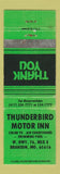 Matchbook Cover - Thunderbird Motor Inn Branson MO WEAR