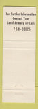 Matchbook Cover - Army National Guard Tuscaloosa AL Alabama