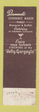 Matchbook Cover - Diamonds' Restaurant Cleveland Heights OH