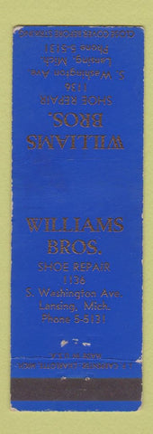 Matchbook Cover - Williams Bros Shoe Repair Lansing MI