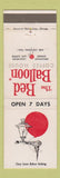 Matchbook Cover - Red Balloon Coffee House