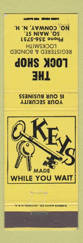 Matchbook Cover - The Lock Shop North Conway NH