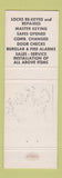 Matchbook Cover - The Lock Shop North Conway NH