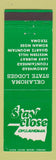 Matchbook Cover - Oklahoma State Lodges Arrowhead Lake Murray Texoma OK