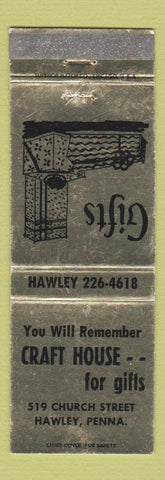 Matchbook Cover - Craft House Gifts Hawley PA WEAR