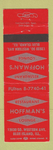 Matchbook Cover - Hoffman's Restaurant Lounge Blue Island IL