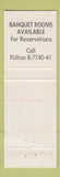 Matchbook Cover - Hoffman's Restaurant Lounge Blue Island IL