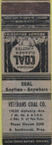 Matchbook Cover - Veterans Cal Co POOR
