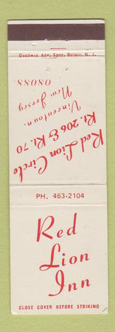 Matchbook Cover - Red Lion Inn Vincetown NJ