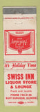 Matchbook Cover - Holiday Beer Swiss Inn East Dubuque IL WORN
