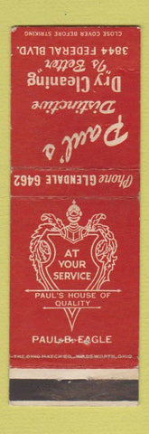 Matchbook Cover - Paul's Dry Cleaning