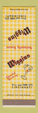 Matchbook Cover - Wiggins Restaurant Cincinnati OH