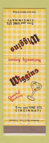 Matchbook Cover - Wiggins Restaurant Cincinnati OH