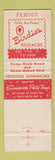 Matchbook Cover - Wiggins Restaurant Cincinnati OH