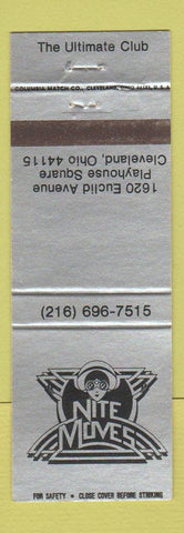 Matchbook Cover - Nite Moves Cleveland OH Club