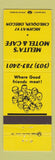 Matchbook Cover - Melita's Motel Cafe Chiloquin OR