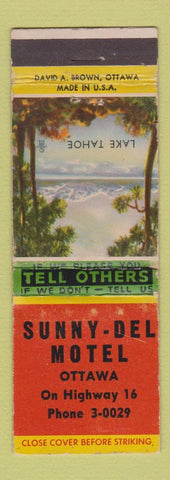 Matchbook Cover - Sunny Del Motel Ottawa ON? WEAR