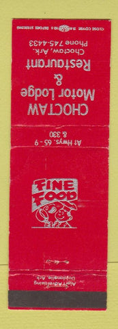 Matchbook Cover - Choctaw Motor Lodge Restaurant AR