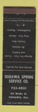 Matchbook Cover - Oshawa Spring Service ON
