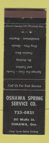 Matchbook Cover - Oshawa Spring Service ON