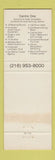 Matchbook Cover - Central Park Restaurant Eastlake OH