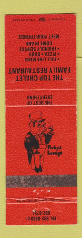 Matchbook Cover - Top Chalet Family Restaurant Pizza Delphos OH
