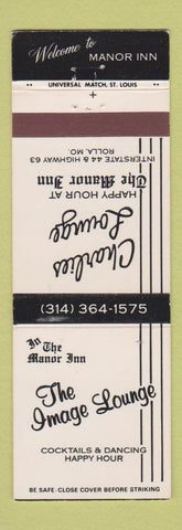 Matchbook Cover - The Image Lounge Charlies Lounge Rolla MO