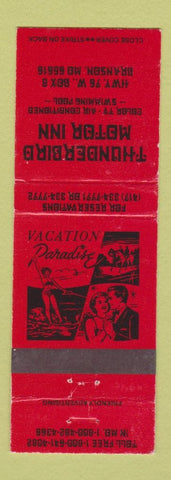 Matchbook Cover - Thunderbird Motor Inn Branson MO WEAR RED