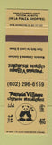 Matchbook Cover - Panda Village Chinese Restaurant Tucson AZ