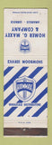 Matchbook Cover - Homer Maxey Amarillo Lubbock TX Hommax